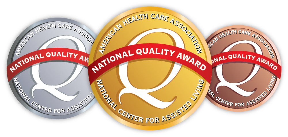 three AHCA quality award icons